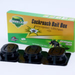 GREEN LEAF Cockroach Bait Box, 0.05% Fipronil Roach Killer Bait Station, 2.5g Each, 3 Pieces Per Box, Indoor Household Cockroach Elimination