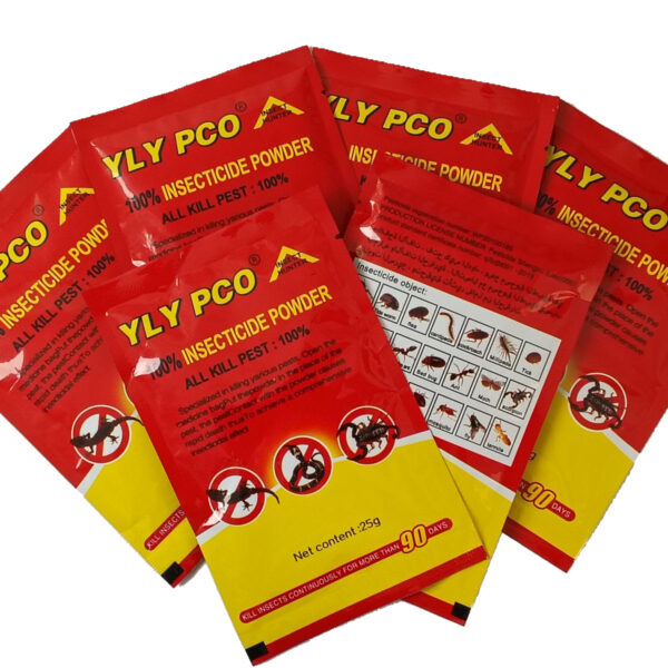 Insecticide Powder, 25g Per Sachet, Multi-Purpose Pest Killer for Spider, Cockroach, Lizard, Snake, Scorpion, Termite & All Crawling Insects, 90 Days Long Lasting Effect - 6 sachets
