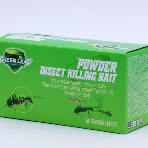 Green Leaf Insect Killing Bait Powder, 5g Per Sachet, 0.3% Fipronil Ant Killer Bait, 50 Bags Per Box, Indoor Pest Control - 1 Box