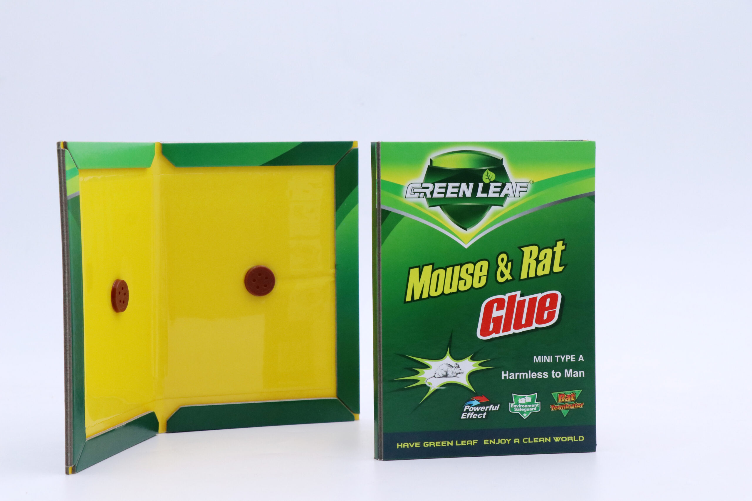 IMG_2336 GREEN LEAF Mouse & Rat Glue Board, Mini Type A Strong Sticky Mouse Trap, Non-toxic Odorless Rodent Catcher for Indoor Use - Image 1