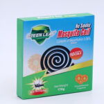 GREEN LEAF Smokeless Mosquito Coil, 0.08% Meperfluthrin, Chrysanthemum Scent, 10 Coils Per Box, Long-Lasting Mosquito Repellent