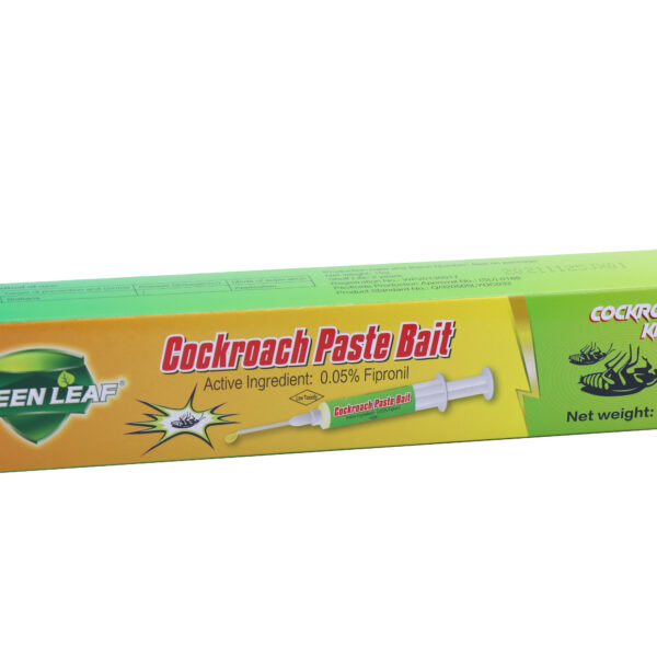GREEN LEAF Cockroach Paste Bait Gel, 0.05% Fipronil Cockroach Killer Gel Bait, 10g Per Tube, Household Roach Elimination - 1 Box