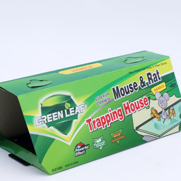 GREEN LEAF Mouse & Rat Trapping House, Super Strong Sticky Glue Mouse Trap Box, 2 Traps Per Box - 1 Box