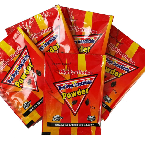 CRAZY TIGER Bed Bug Killer Powder, Highly Effective Bed Bugs Insecticide Powder, 10g, for Indoor & Household Pest Control - 10 PCS