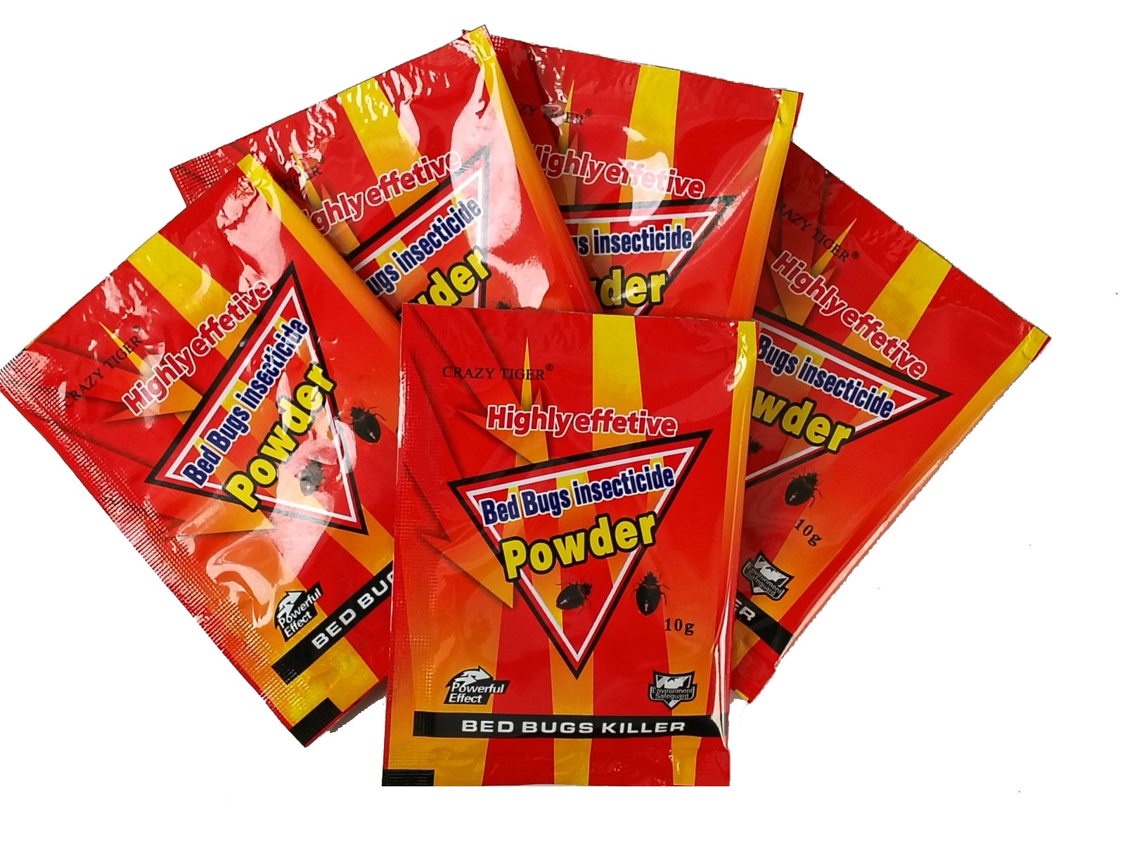 D2A85669262D408F49CA2A1CEF2F5520 CRAZY TIGER Bed Bug Killer Powder, Highly Effective Bed Bugs Insecticide Powder, 10g, for Indoor & Household Pest Control - Image 1