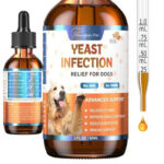 Yeast Infection Relief Drops for Dogs | Bacon Flavor Liquid Supplement with Pau D'Arco, Dandelion & Apple Cider Vinegar | 2oz (60ml) for Skin Itching, Ear Support & Immune Health