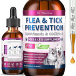 Flea & Tick Prevention Drops for Dogs & Cats | Natural Oral Supplement with Omega-3 & Multivitamins | Bacon Flavor | 2 fl oz (60mL) - Image 5
