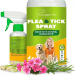 Flea & Tick Spray for Dogs, Cats & Rabbits | Plant-Based Formula with Rosemary, Citronella & Lemongrass | 250ml (8.5oz) 1-Year Supply | 24/7 Protection Against Ticks, Fleas & Mosquitoes