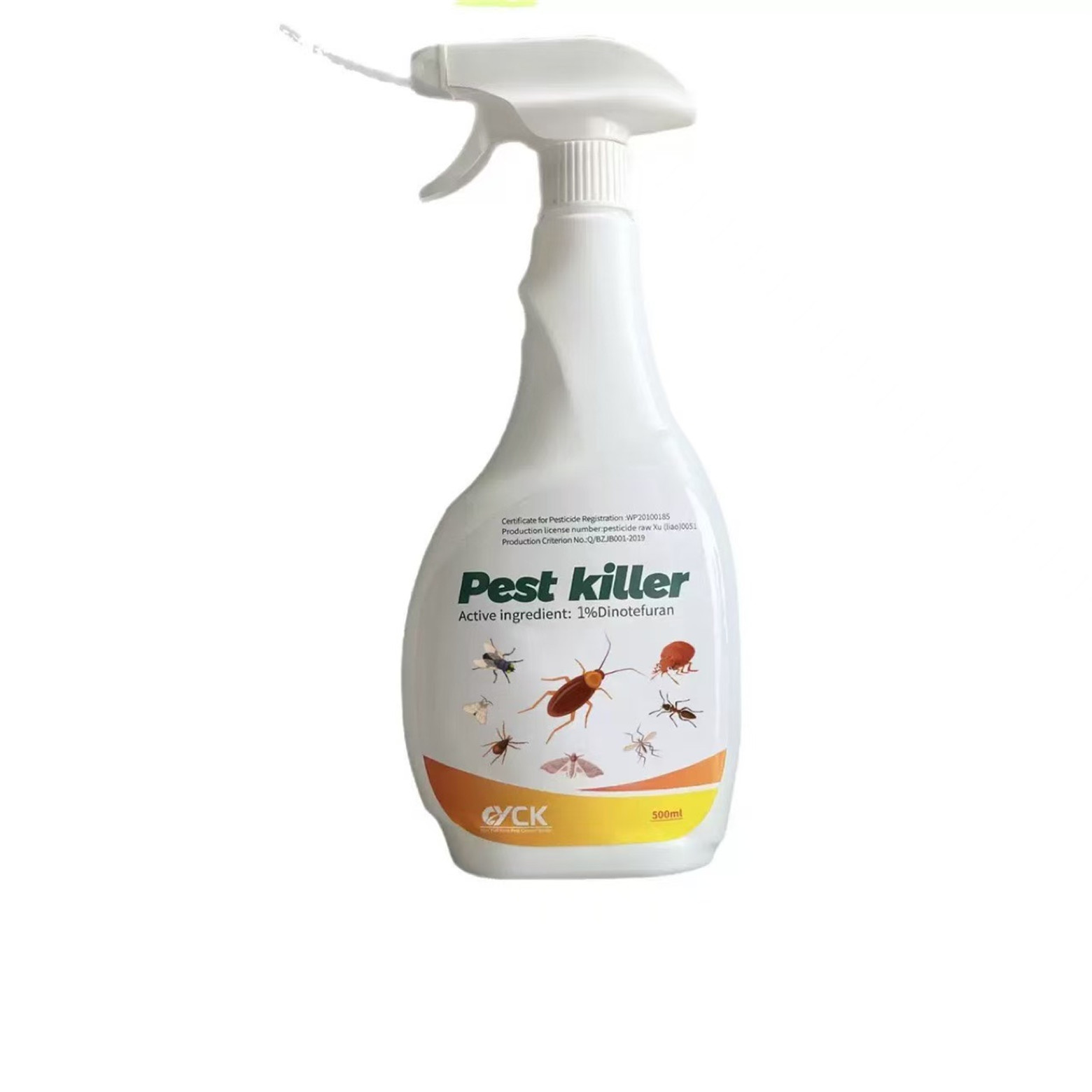sssmayi01 500ml Pest Killer Spray with 1% Dinotefuran, Fast-Acting Insecticide for Roaches, Ants, Fleas, Bed Bugs, Flies, Moths, Long-Lasting Home Pest Control Spray - Image 1