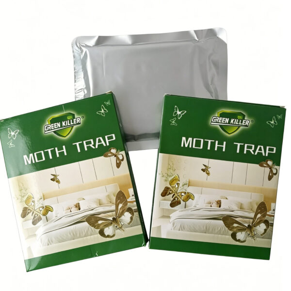 Moth Trap, 5 Pack Non-Toxic Pheromone Glue Traps for Pantry & Clothes Moths, Safe for Home Kitchen & Closet - 10 Box